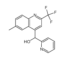 6-Methyl-alpha-2-pyridyl-2-trifluoromethyl quinoline-4-methanol结构式