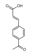 3-(4-acetylphenyl)prop-2-enoic acid Structure