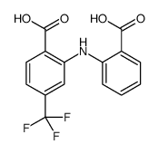 2-[(2-carboxyphenyl)amino]-4-(trifluoromethyl)benzoic acid structure