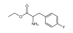 (±)-ethyl 2-amino-3-(4-fluorophenyl)propanoate Structure
