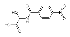 Acetic acid,hydroxy[(4-nitrobenzoyl)amino]- (9CI)结构式