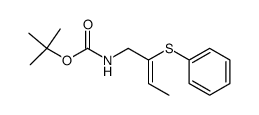 ((Z)-2-Phenylsulfanyl-but-2-enyl)-carbamic acid tert-butyl ester结构式