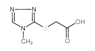 (4-METHYL-4 H-[1,2,4]TRIAZOL-3-YLSULFANYL)-ACETIC ACID Structure