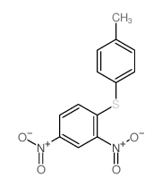 Benzene,1-[(4-methylphenyl)thio]-2,4-dinitro- Structure