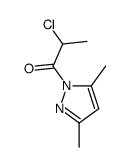 1H-Pyrazole, 1-(2-chloro-1-oxopropyl)-3,5-dimethyl- (9CI)结构式