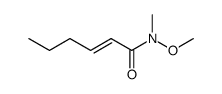 N-Methoxy-N-Methylhex-2-enamide structure