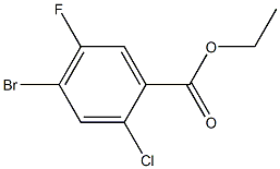 4-Bromo-2-chloro-5-fluoro-benzoic acid ethyl ester Structure