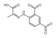 2-((Z)-2,4-dinitro-phenylhydrazono)-propionic acid结构式