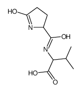 3-methyl-2-[(5-oxopyrrolidine-2-carbonyl)amino]butanoic acid结构式