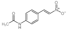 N-[4-[(E)-2-nitroethenyl]phenyl]acetamide结构式