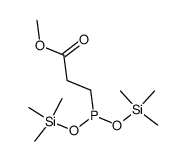 bis(trimethylsilyl) 2-(methoxycarbonyl)ethylmethylphosphonite结构式