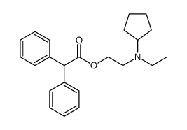 Diphenylacetic acid 2-[(2-cyclopentylethyl)amino]ethyl ester Structure