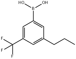 3-Trifluoromethyl-5-(n-propyl)phenylboronic acid结构式