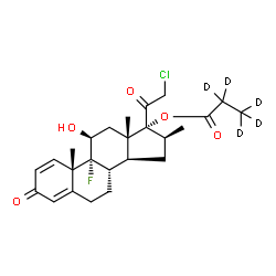 Clobetasol Propionate-d5 structure