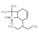 7-Thiabicyclo[4.2.0]oct-3-en-5-amine,N,N-diethyl-8,8-dimethyl-, 7,7-dioxide结构式