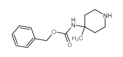 4-BENZYLOXYCARBONYLAMINO-4-METHYL-PIPERIDINE Structure
