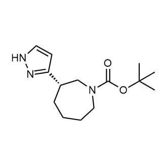 Tert-butyl(3S)-3-(1h-pyrazol-3-yl)azepane-1-carboxylate Structure
