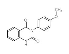 2,4(1H,3H)-Quinazolinedione,3-(4-methoxyphenyl)-结构式