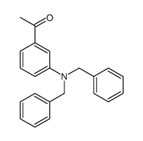 1-[3-(dibenzylamino)phenyl]ethanone结构式