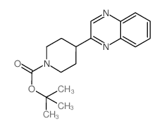 tert-butyl 4-(quinoxalin-2-yl)piperidine-1-carboxylate结构式