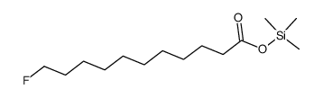 11-Fluoroundecanoic acid trimethylsilyl ester structure