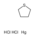 tetrahydro-thiophene, compound with mercury (II)-chloride Structure