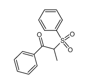 1-phenyl-2-(phenylsulfonyl)-propan-1-one结构式