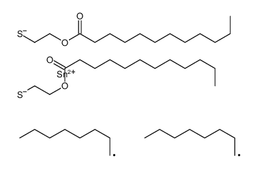 (dioctylstannylene)bis(thio-2,1-ethylene) dilaurate Structure