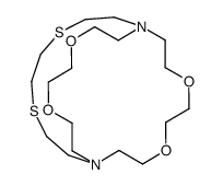 13,16,21,24-tetraoxa-4,7-dithia-1,10-diazabicyclo[8.8.8]hexacosane Structure