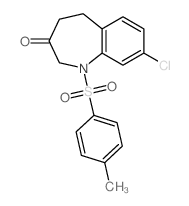 3H-1-Benzazepin-3-one,8-chloro-1,2,4,5-tetrahydro-1-[(4-methylphenyl)sulfonyl]-结构式