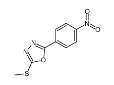 2-(p-nitrophenyl)-5-(methylthio)-1,3,4-oxadiazole Structure