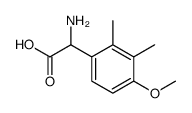 氨基-(2,3-二甲基-4-甲氧基-苯基)-乙酸结构式