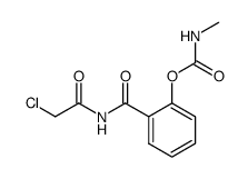 Methyl-carbamic acid 2-(2-chloro-acetylcarbamoyl)-phenyl ester Structure