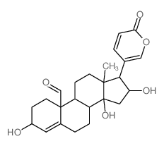 Bufa-4,20,22-trienolide,3,14,16-trihydroxy-19-oxo-, (3a,16b)- (9CI) picture