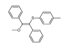 1,2-trans-Diphenyl-2-(p-tolyl-mercapto)-1-methoxy-aethylen结构式