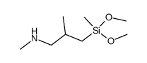 Dimethoxymethyl [2-methyl-3-(methylamino)propyl]silane structure