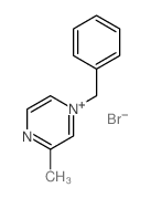 Pyrazinium,3-methyl-1-(phenylmethyl)-, bromide (1:1) picture