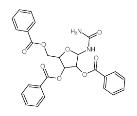 Urea,(2,3,5-tri-O-benzoyl-b-D-ribofuranosyl)- (9CI) structure