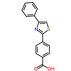 4-(4-Phenyl-1,3-thiazol-2-yl)benzoic acid结构式
