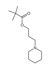 Pivalic acid 3-piperidinopropyl ester结构式