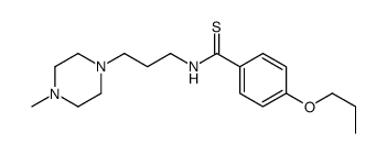 N-[3-(4-Methyl-1-piperazinyl)propyl]-p-(propoxy)thiobenzamide Structure