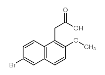 (6-BROMO-2-METHOXY-1-NAPHTHYL)ACETIC ACID structure