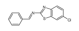 N-(6-chloro-1,3-benzothiazol-2-yl)-1-phenylmethanimine结构式