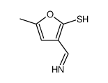 2-Furanthiol,3-(iminomethyl)-5-methyl-(9CI)结构式