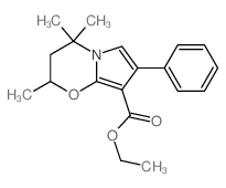 2H-Pyrrolo[2,1-b][1,3]oxazine-8-carboxylicacid, 3,4-dihydro-2,4,4-trimethyl-7-phenyl-, ethyl ester picture