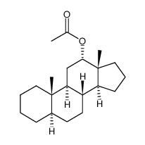 12α-Acetoxy-5α-androstane structure