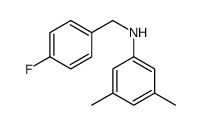 3,5-Dimethyl-N-(4-fluorobenzyl)aniline Structure
