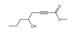 methyl 5-hydroxyoct-2-ynoate结构式