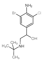 1-(4-amino-3-bromo-5-chlorophenyl)-2-(tert-butylamino)ethanol Structure