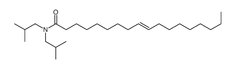 N,N-bis(2-methylpropyl)octadec-9-enamide结构式